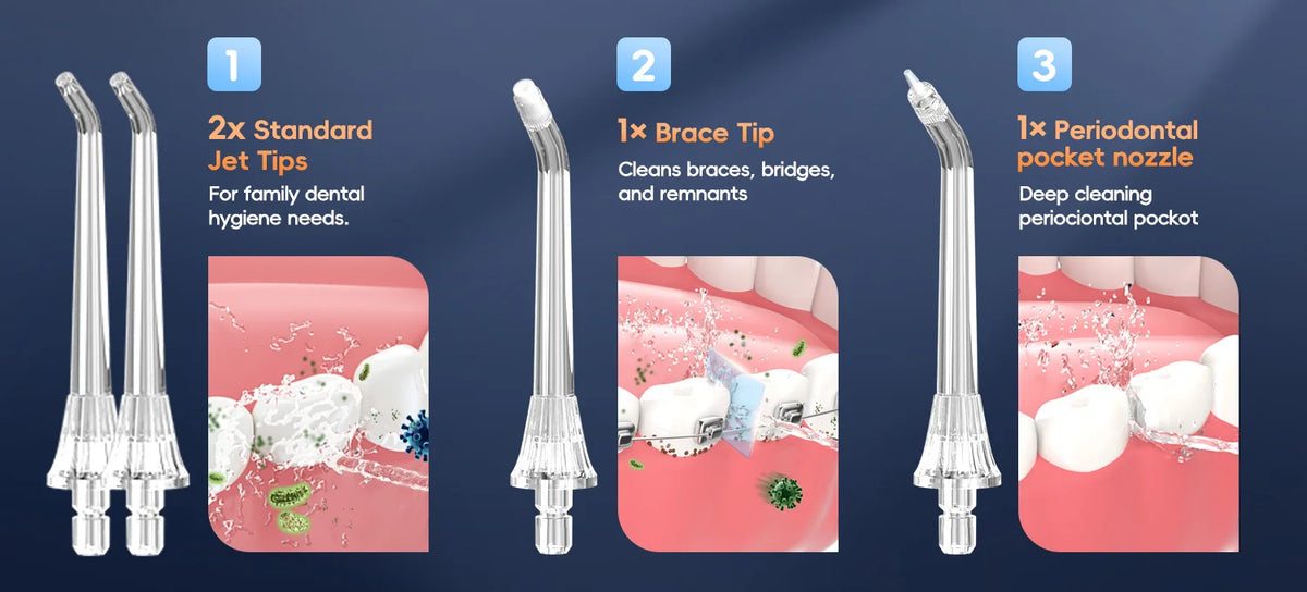 Electric Toothbrush Water Flosser Combo Oral Care Kit for Adults at Home