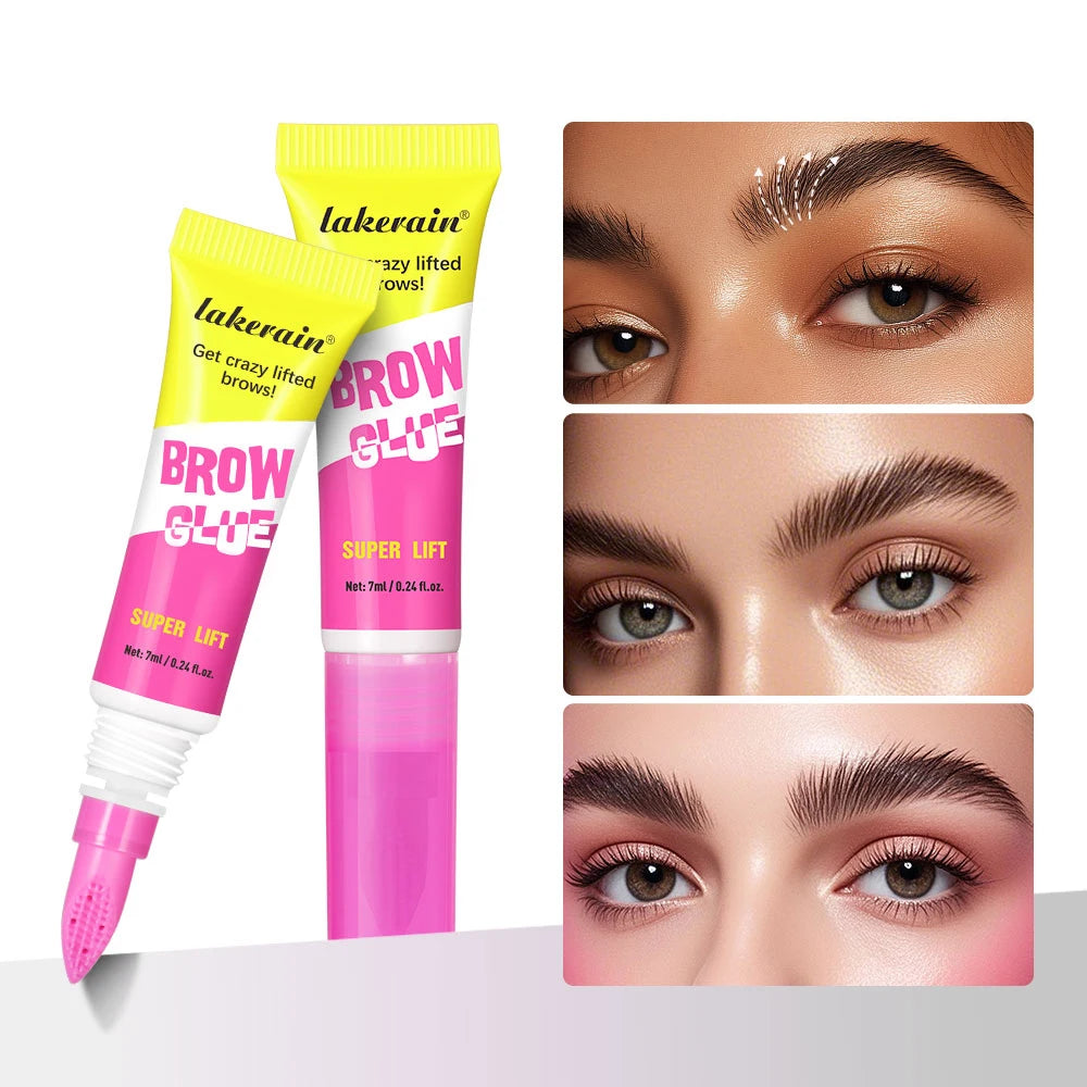 Brow Lamination Gel Waterproof Strong Hold Eyebrow Glue for Daily Shaping and Makeup Styling