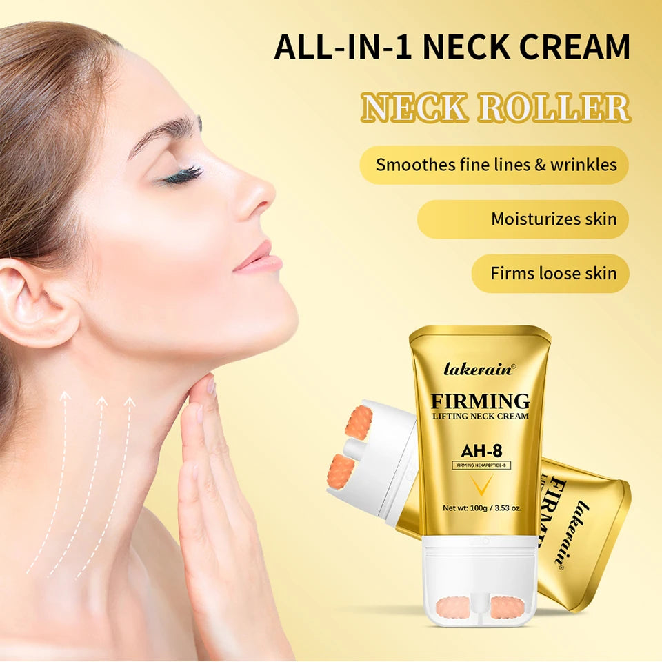 Firming Neck Cream with Roller Anti Aging Moisturizer for Women at Night