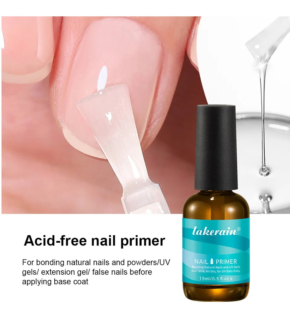 Nail Primer and Dehydrator Set Fast Air Dry Prep for Professional Manicure at Home