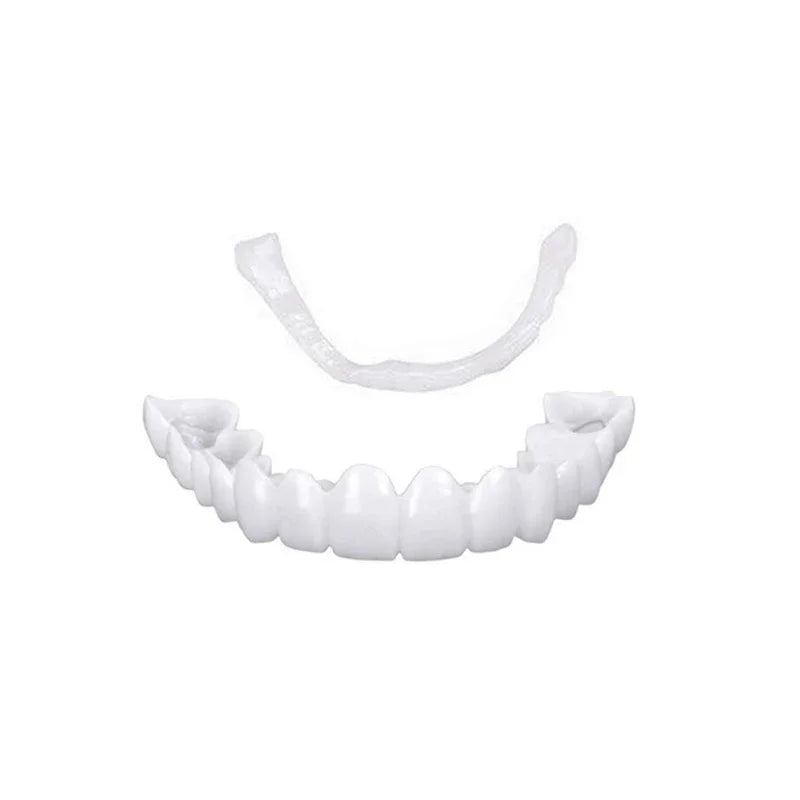 Veneer Snap on Teeth Kit Temporary Whitening Replacement for Men and Women Smile Enhancement