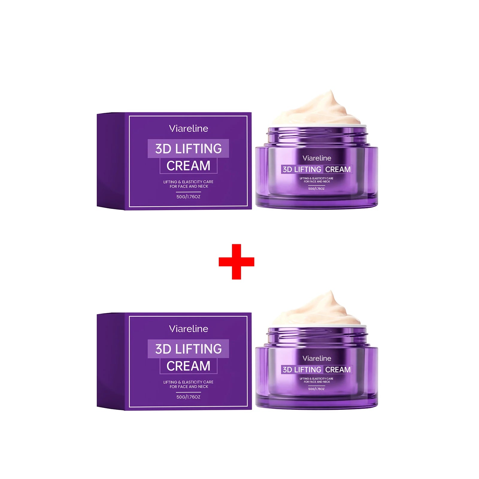 3D Lifting Cream Firming Moisturizer for Face and Neck Smoothing Fine Lines for Daily Skin Care - 14