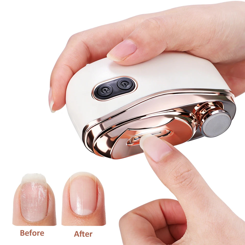 Electric Nail Clipper with LED Light Automatic Trimmer for Baby and Adult at Home Travel