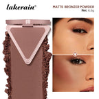 Matte Bronzer Powder Long Lasting Contour Makeup for Face Sculpting and Defined Finish