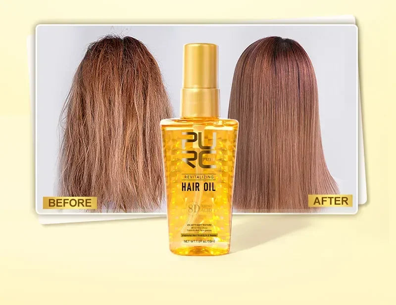 Amino Acid Hair Oil Nourishing Treatment for Smooth Shiny Hair and Heat Protection