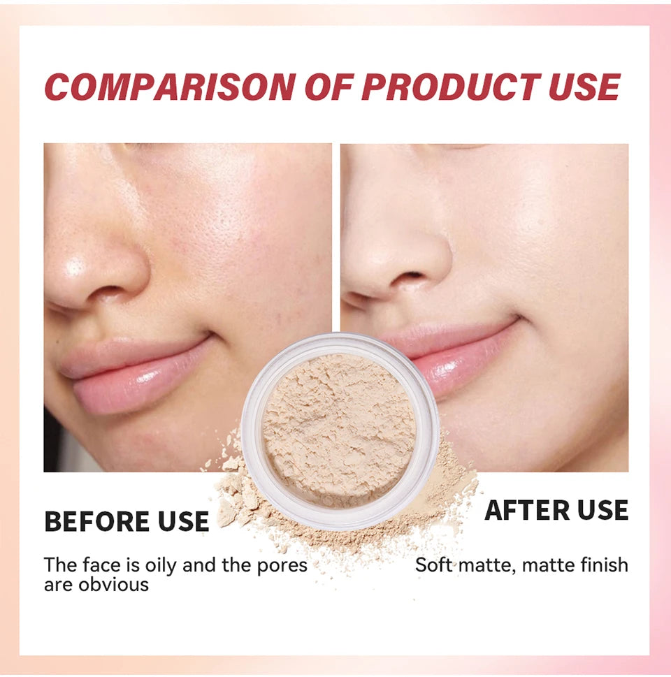 Setting Powder Matte Finish Oil Control for Long Lasting Makeup Pore Modification - 11