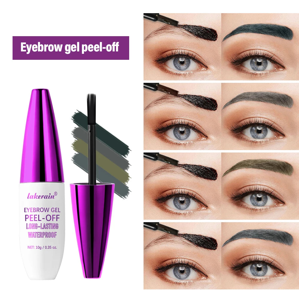 Eyebrow Gel Tint Peel Off Waterproof Brow Enhancer for Natural Long Lasting Daily Makeup