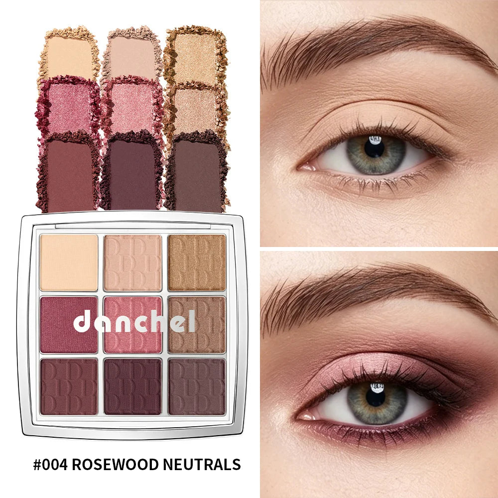 9 Shade Eyeshadow Palette Blendable Pigmented Makeup for Daily Looks and Professional Artistry