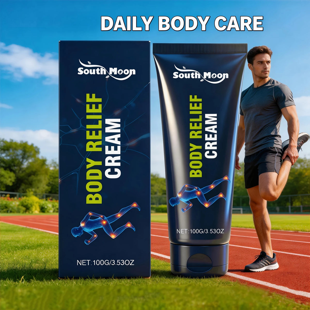 Body Relief Cream Joint Care Muscle Soothing for Active Adults After Daily Exercise