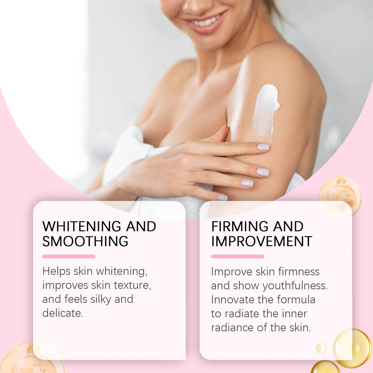 Arbutin Lightening Body Lotion Moisturizing Cream for Glowing Skin Daily Hydration Care