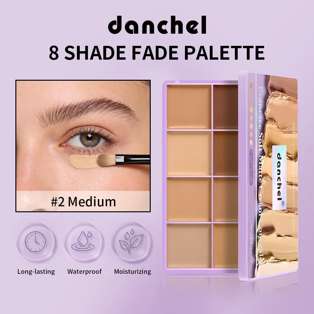 Cream Concealer Palette Waterproof Full Coverage for Professional Makeup and Daily Face Sculpting