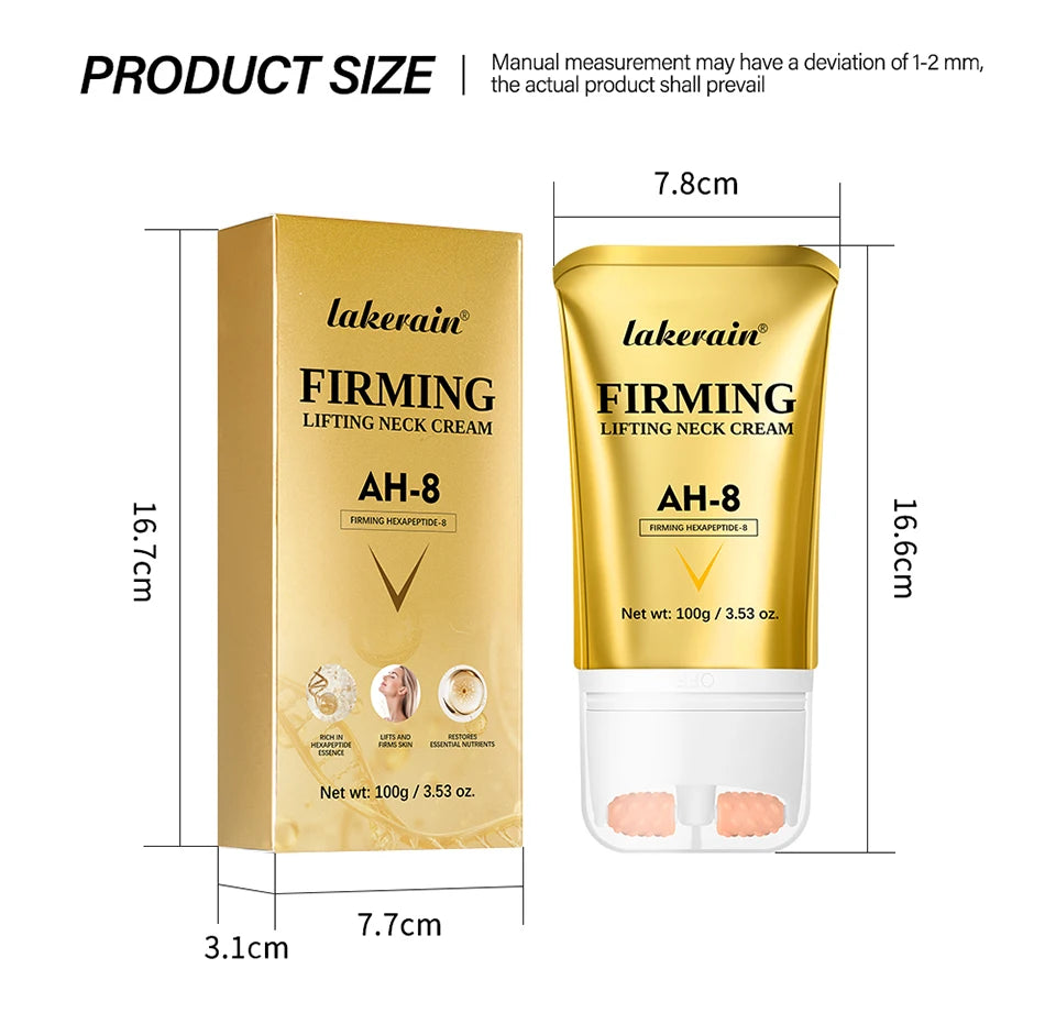 Firming Neck Cream with Roller Anti Aging Moisturizer for Women at Night