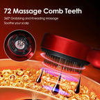 Electric Scalp Massage Comb LED Therapy Hair Growth Serum Applicator for Men and Women Home