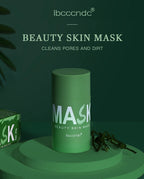Green Tea Cleansing Stick Deep Moisturizing Oil Control Mask for Unisex Whole Face Treatment