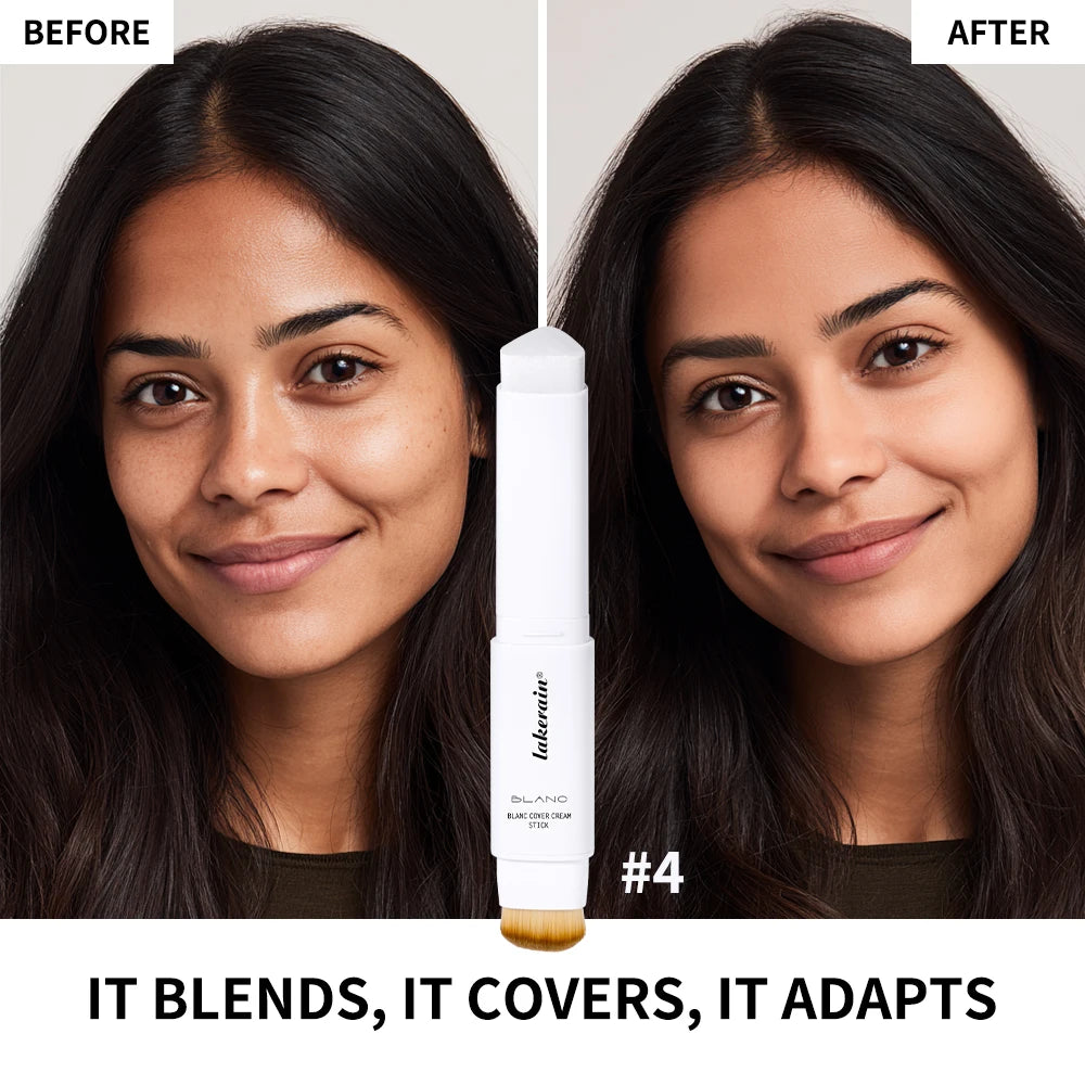 Color Changing Foundation Stick Buildable Coverage Natural Look for Daily Makeup Routine