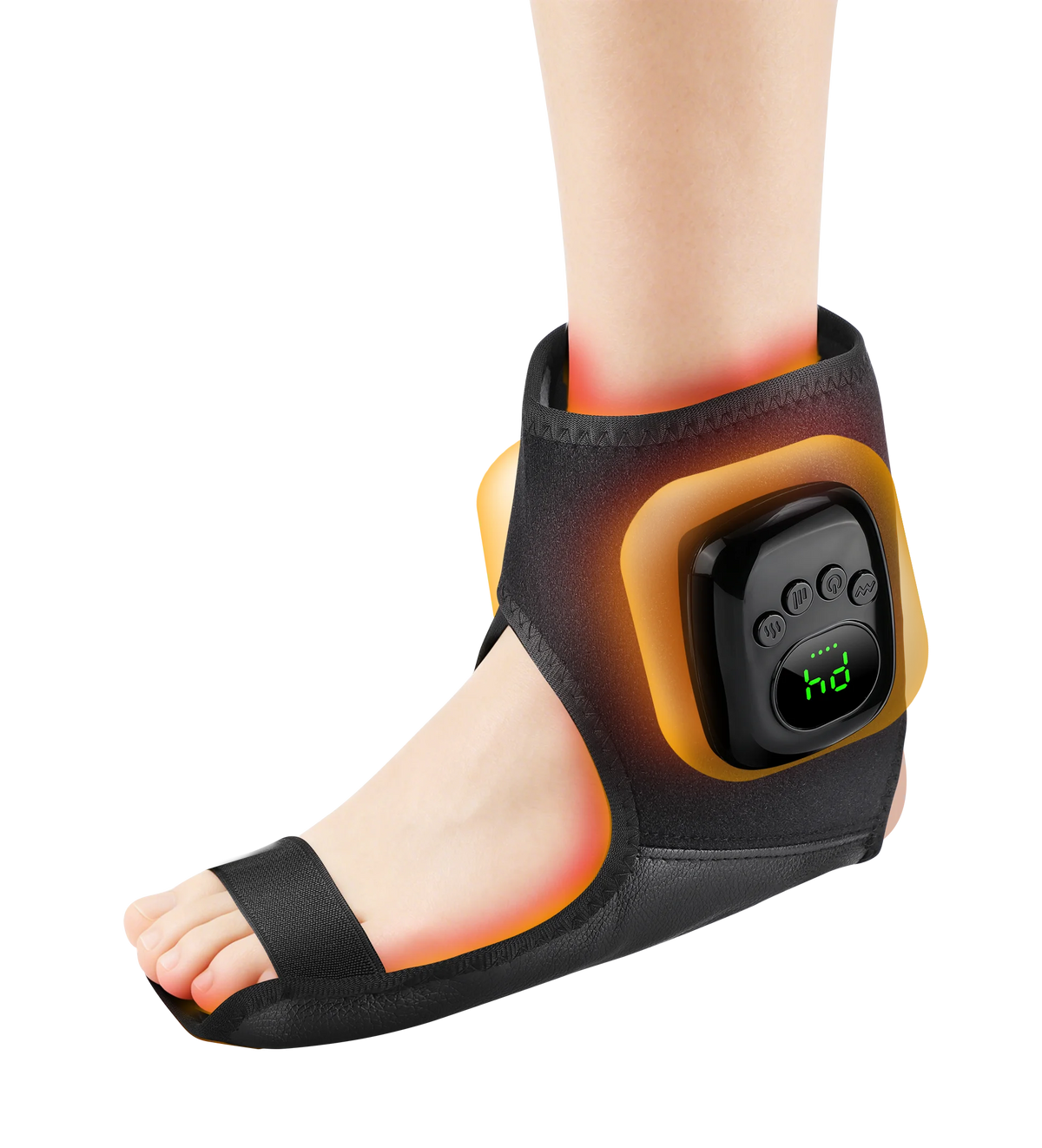 Airbag Compression Ankle Massager with Heat for Muscle Relaxation at Home or Traveling