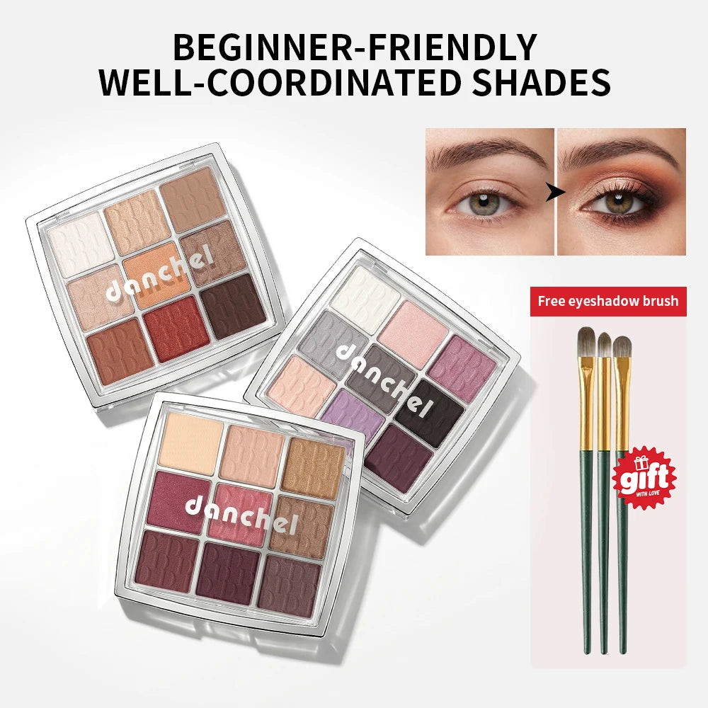 Artist Eyeshadow Palette Matte Shimmer Pigmented Shades for Beginners Daily Smoky Eye Makeup
