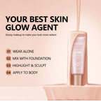 Liquid Glow Foundation Moisturizing Highlighter Base for Radiant Skin and Face Body