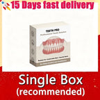 Silicone Dentures Realistic False Teeth Comfort Smile Appliance for Adults Daily Use