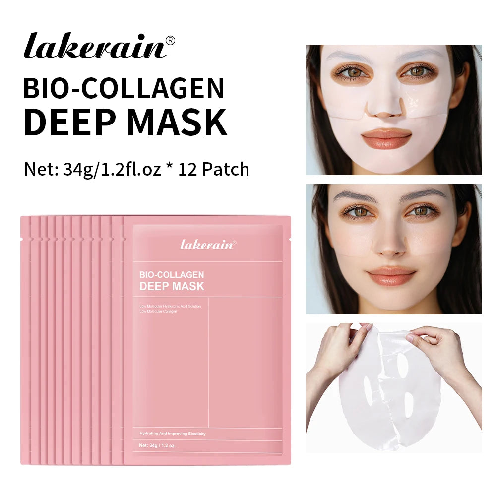 Bio Collagen Deep Mask Pore Minimizing Hydrating Skincare for Women Day and Night Use