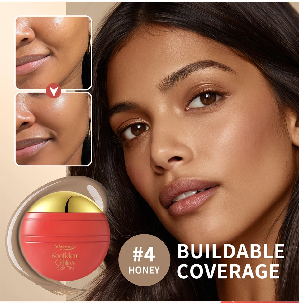 Konfident Glow Skin Tint Buildable Coverage Foundation for Radiant Daily Makeup Looks