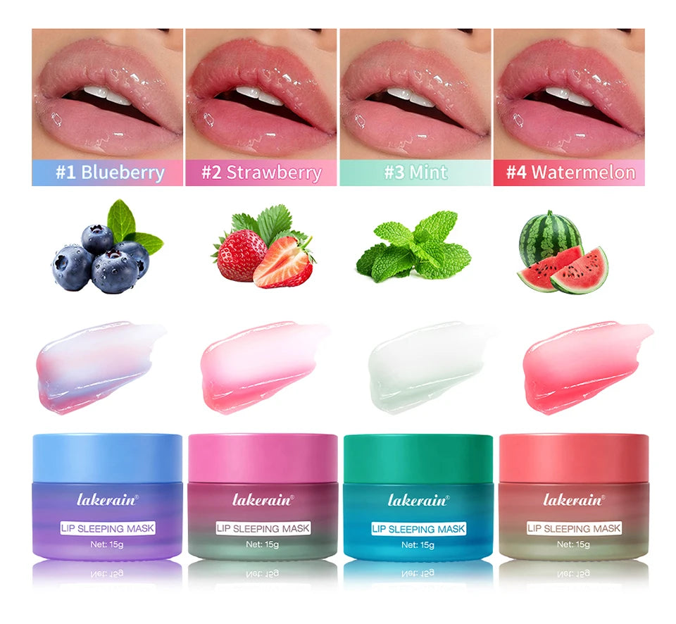 Lip Sleeping Mask Hydrating Dry Cracked Lips Treatment for Women and Men at Night