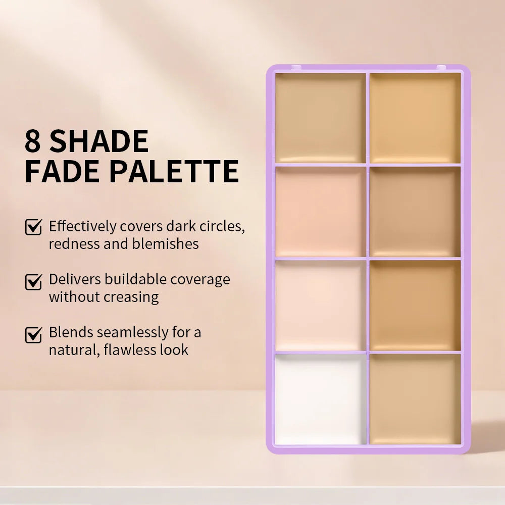 Cream Concealer Palette Waterproof Full Coverage for Professional Makeup and Daily Face Sculpting - 3
