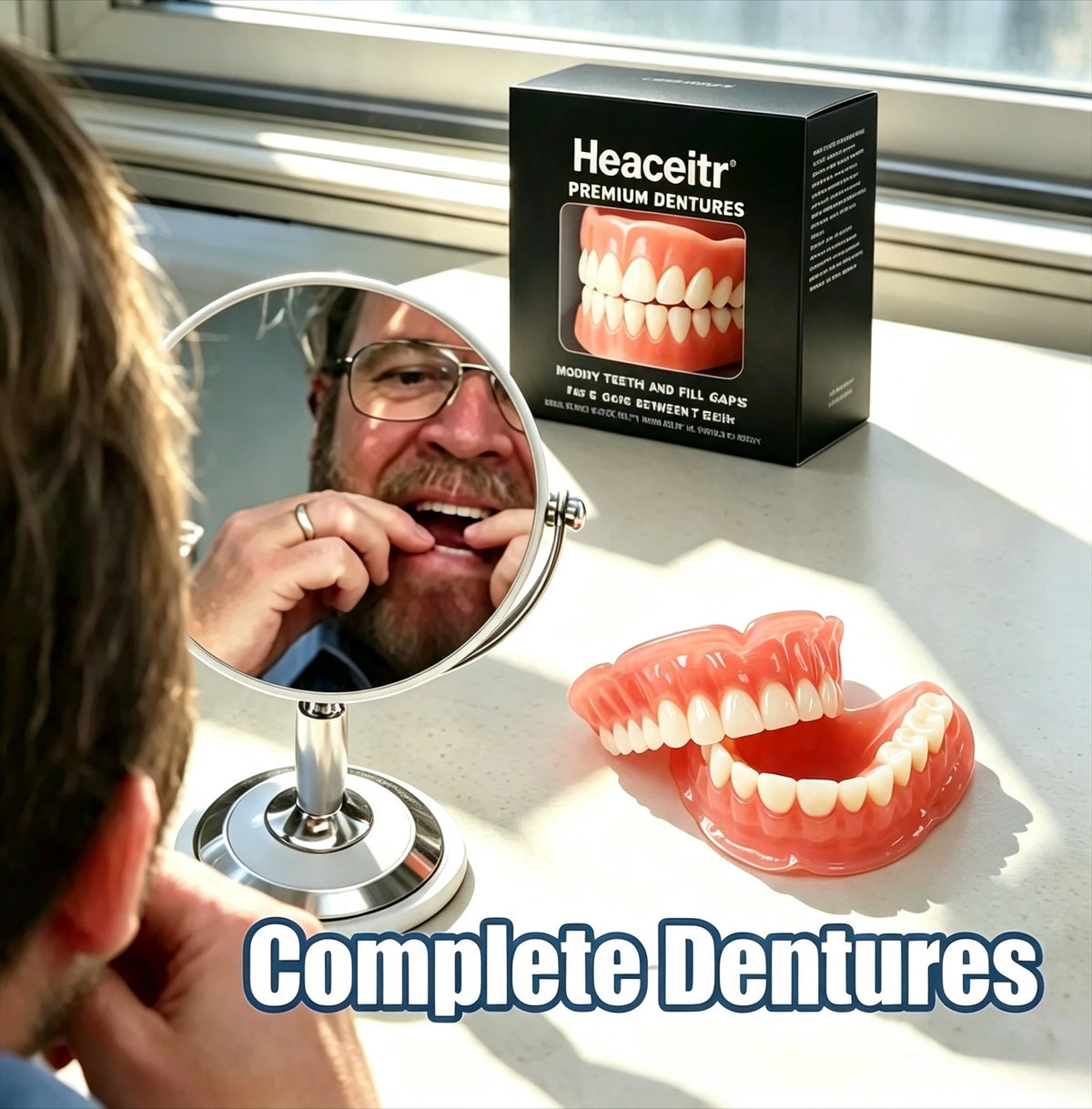 Custom Fit Dentures Boil to Shape Comfortable Dental Arch for Daily Use at Home
