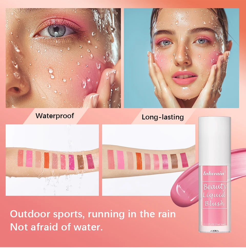 Beauty Liquid Blush Highly Pigmented Long Lasting Tint for Everyday Face Makeup