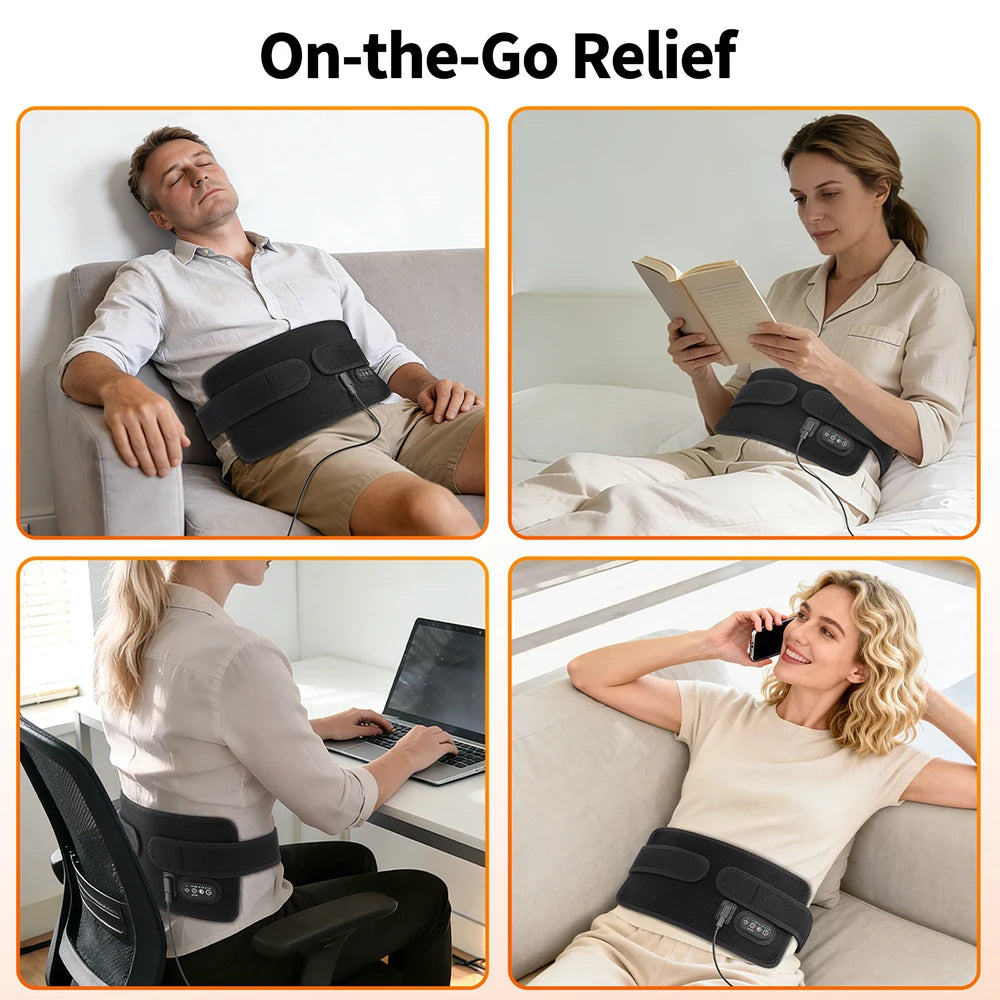 Red Light Therapy Device Infrared Heat Belt for Home Use on Body Joints and Waist Pain Relief