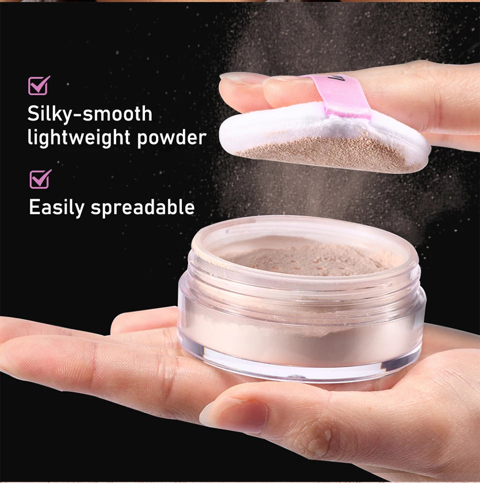 Loose Baking Setting Powder Oil Control Matte Finish for Women for Daily Makeup Routine