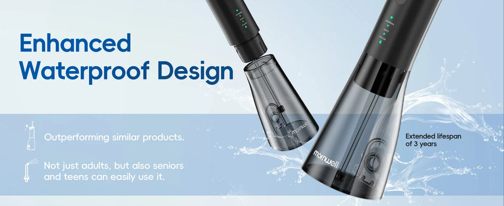 Water Flosser and Electric Toothbrush Kit Deep Cleaning for Home and Travel