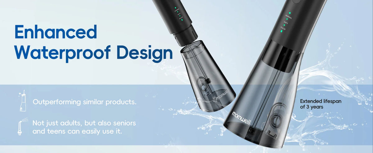 Water Flosser and Electric Toothbrush Kit Deep Cleaning for Home and Travel