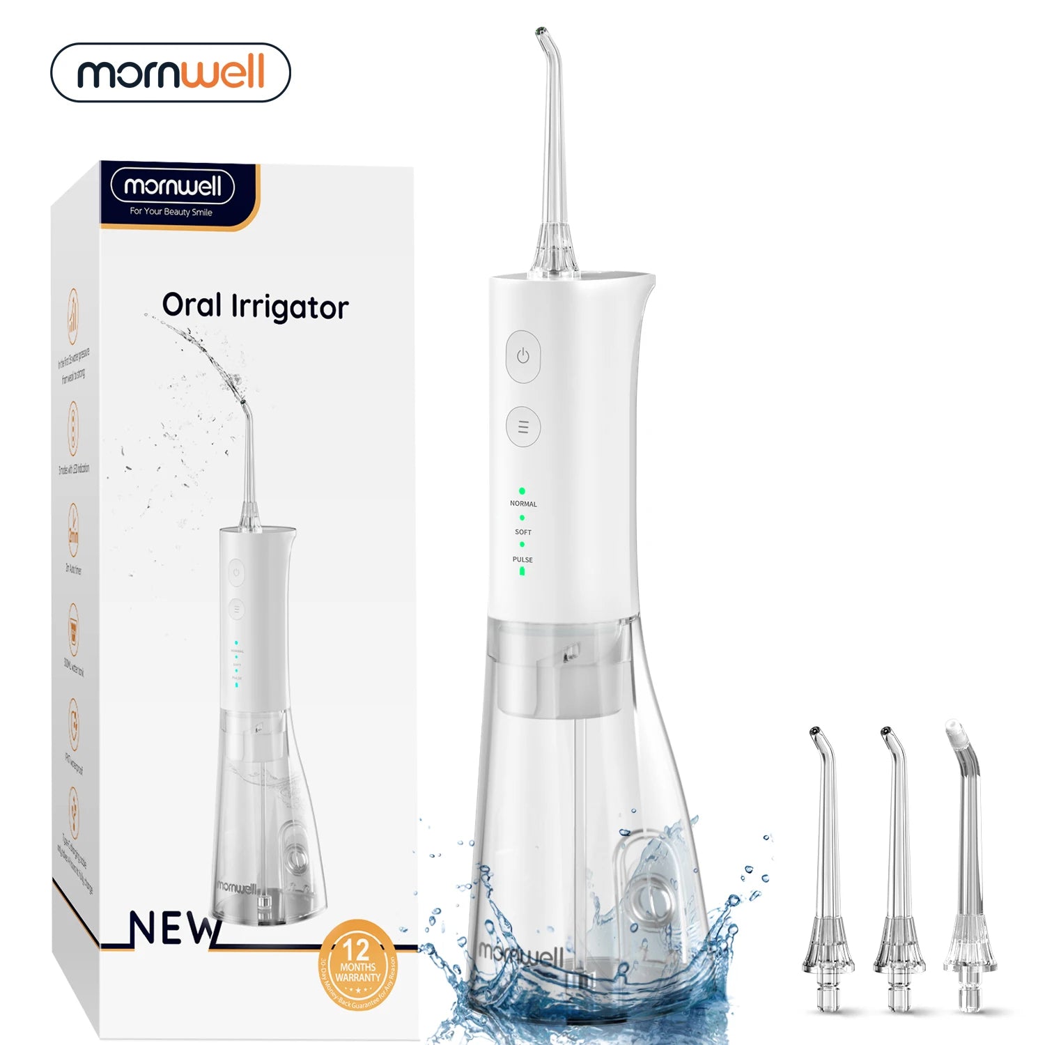 Portable Water Flosser Rechargeable Oral Irrigator for Adults at Home or Travel - 1