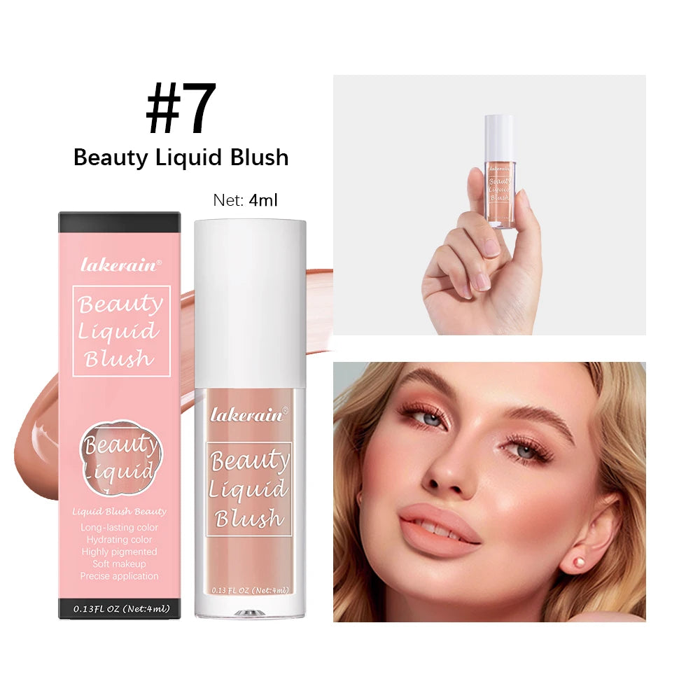 Beauty Liquid Blush Highly Pigmented Long Lasting Tint for Everyday Face Makeup - 25