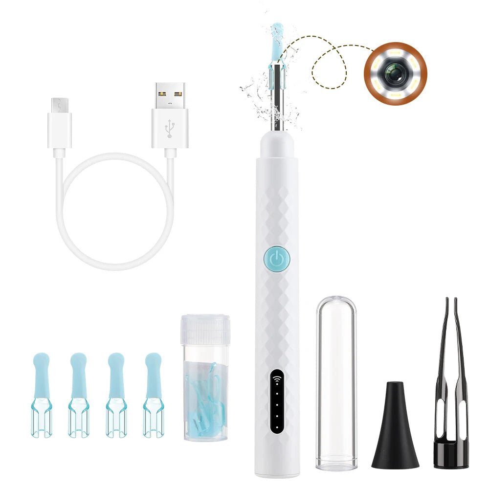 Smart Visual Ear Wax Cleaner with HD Camera and Tweezers for Adults and Kids at Home