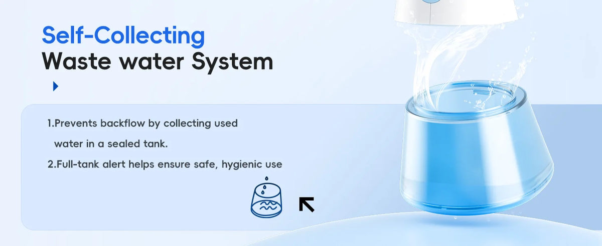 Portable Water Flosser Nasal Rinse Combo Oral Care Sinus Cleaning Kit for Home and Travel Use