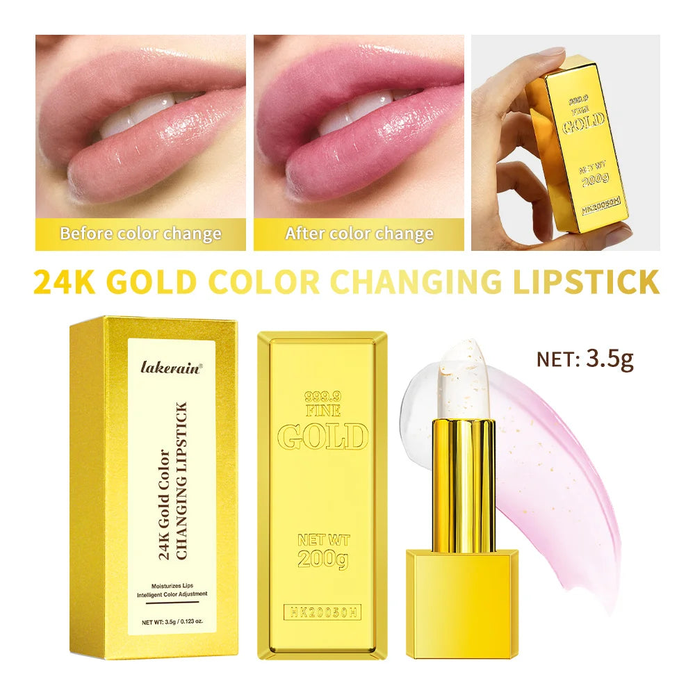 Color Changing Lipstick Moisturizing Lip Balm for Daily Makeup and Deep Hydration