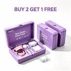 Denture Cosmetic Kit Realistic Upper Lower Teeth Set for Daily Smile Enhancement at Home