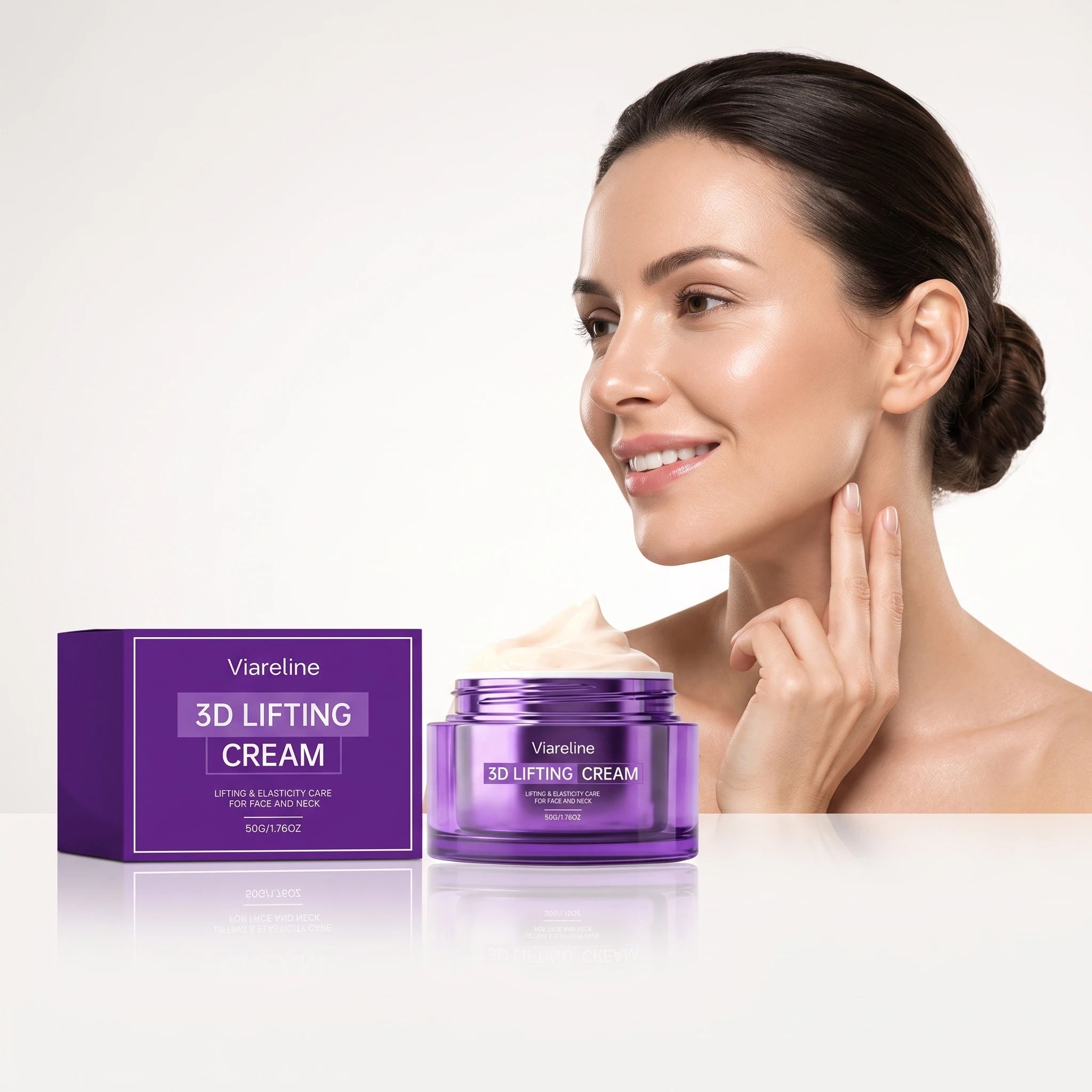 3D Lifting Cream Firming Moisturizer for Face and Neck Smoothing Fine Lines for Daily Skin Care - 3