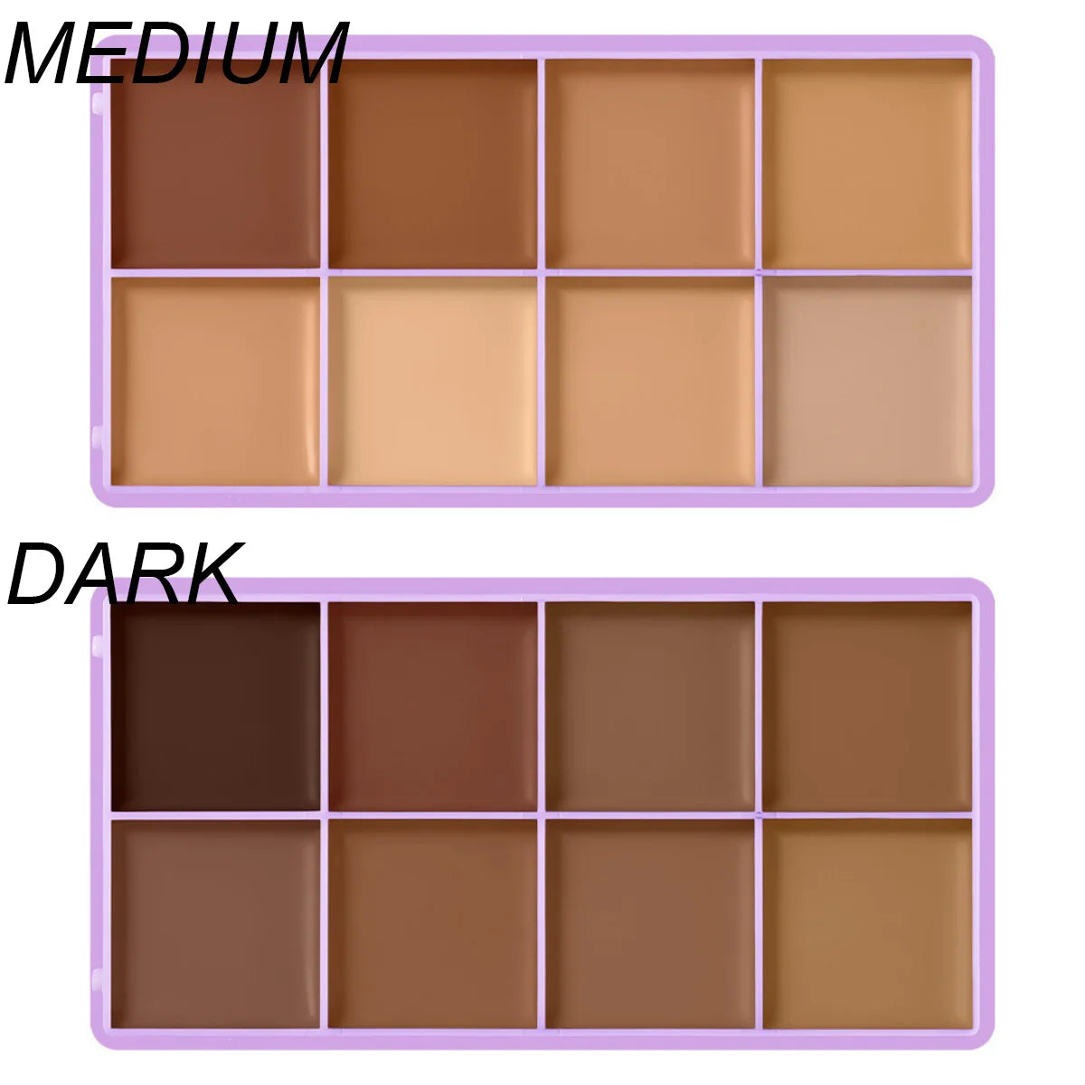 8 Shade Cream Concealer Palette Waterproof Full Coverage for Professional Makeup Artists