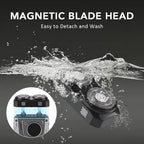Mini Electric Shaver Portable Rechargeable Rotary Razor for Men and Women Travel Grooming