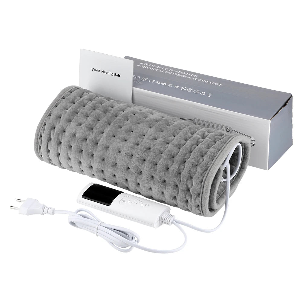 Electric Heating Waist Belt Adjustable Thermal Pad for Back Pain Relief at Home Office - 18