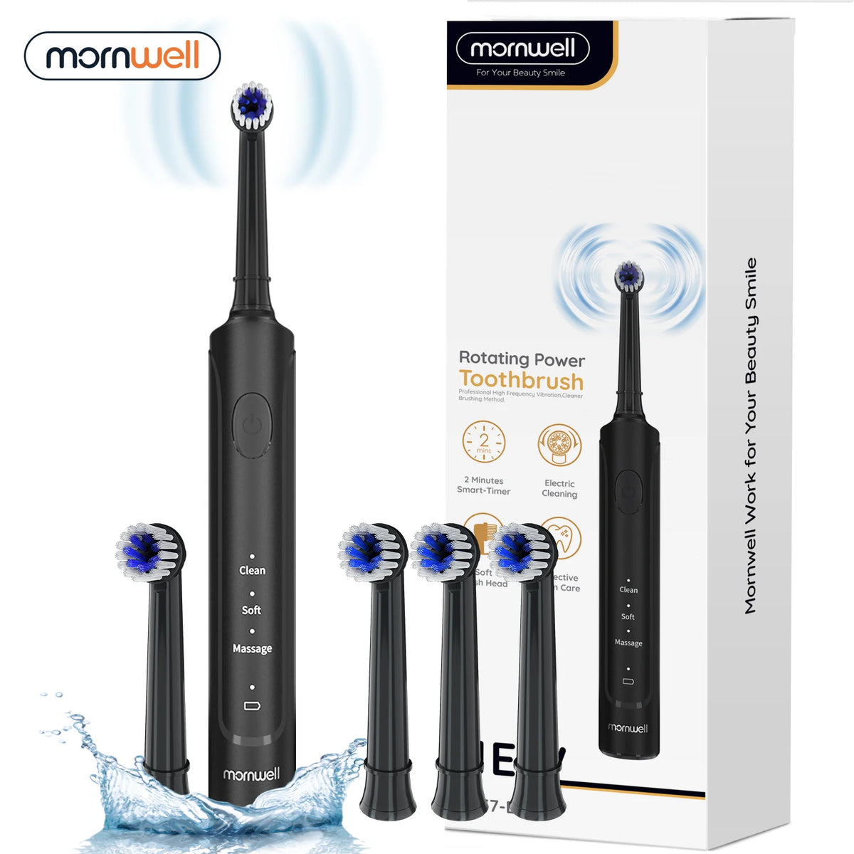 Electric Toothbrush Rechargeable Sonic Cleaning for Adults at Home Daily Oral Care