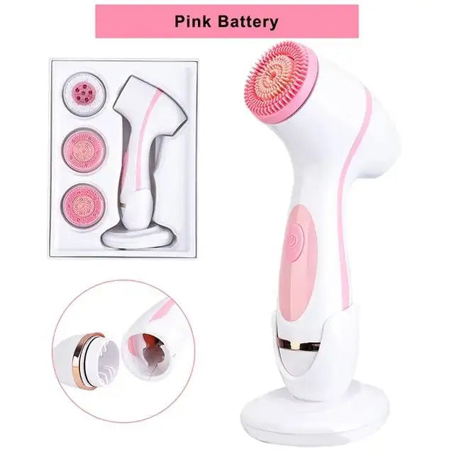 3 in 1 Facial Cleansing Brush Exfoliating Face Scrubber for Women and Daily Skincare Routines - 20