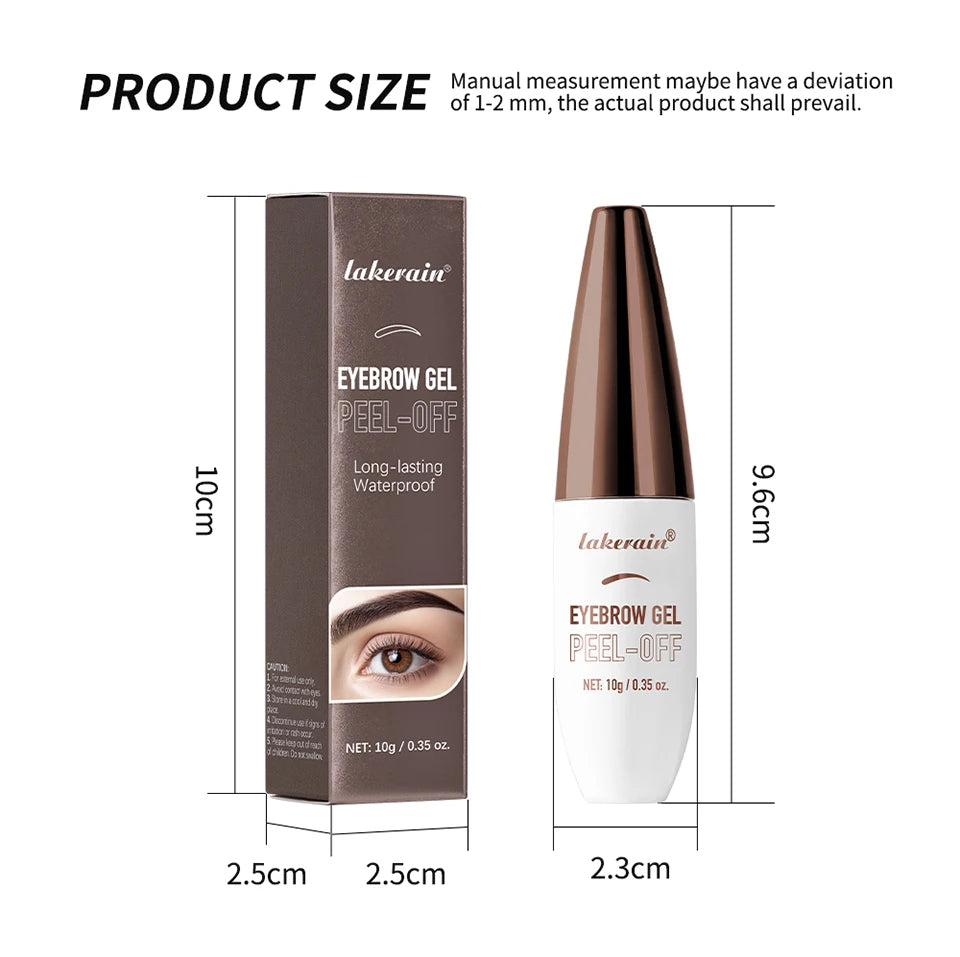 Eyebrow Gel Tattoo Peel Off Waterproof Tint for Beautiful Brows and Long Wear
