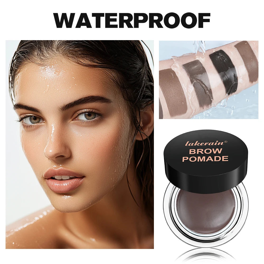 Brow Pomade Waterproof Eyebrow Gel for Natural Tinted Brows for Daily Makeup and Special Events