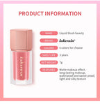Liquid Blush Waterproof Creamy Texture Face Makeup for Natural Matte Finish Everyday Glow