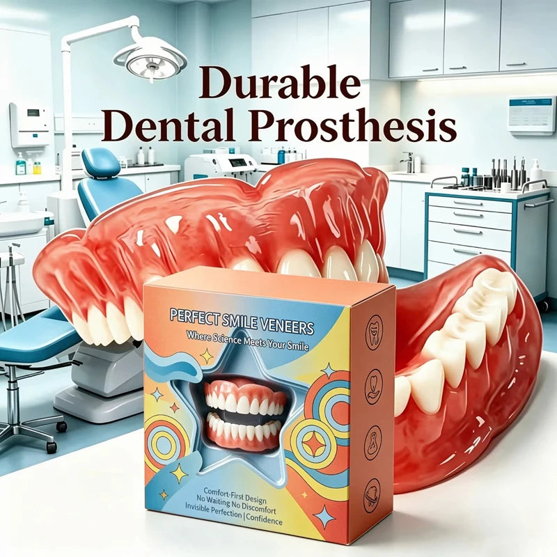 Handmade Silicone Dentures Realistic Simulation Teeth for Daily Wear and Natural Looking Smile - 6