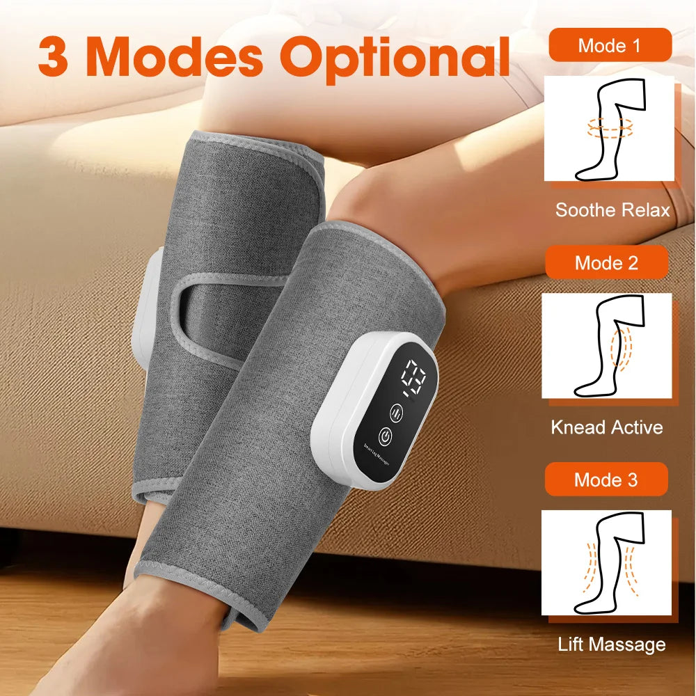 Wireless Calf Massager Airbag Compression Leg Relaxer for Athletes and Office Workers Daily